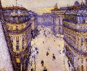 Gustave Caillebotte Rue Halevy, vue d'un sixieme etage oil on canvas
